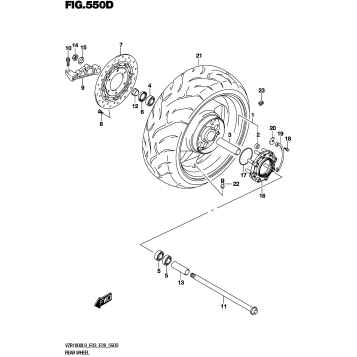 REAR WHEEL (VZR1800BZL9 E33)