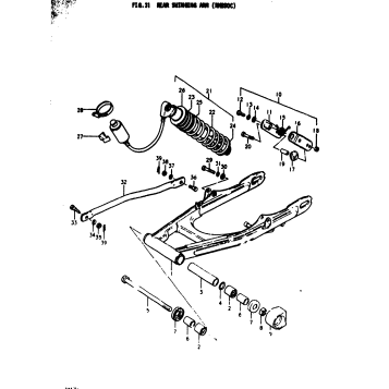 REAR SWINGING ARM (RM250C)