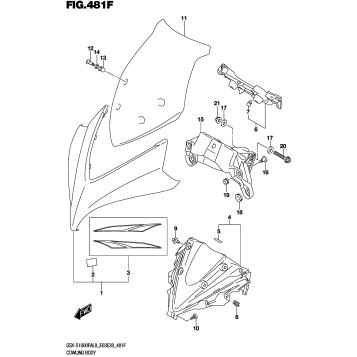 COWLING BODY (GSX-S1000FYAL9 E33)