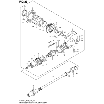 PROPELLER SHAFT/FINAL DRIVE GEAR