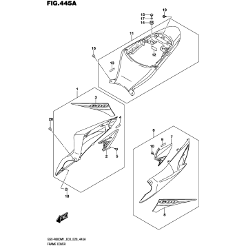 FRAME COVER (GSX-R600)