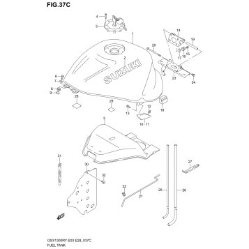 FUEL TANK (MODEL K2)