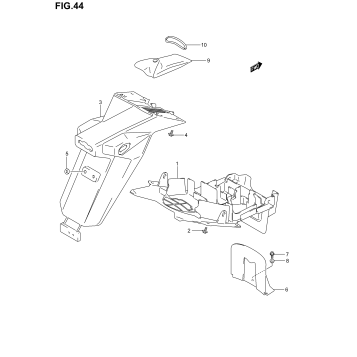 REAR FENDER (SV1000SK3)