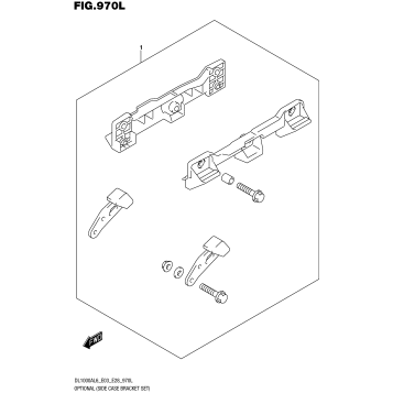 OPTIONAL (SIDE CASE BRACKET SET)