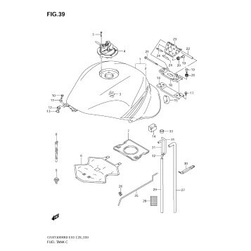 FUEL TANK (MODEL K8)