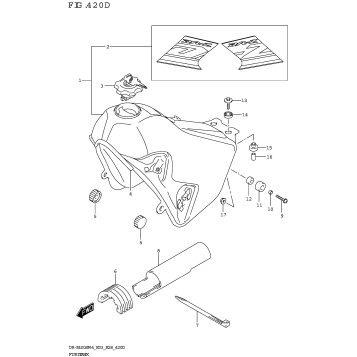 FUEL TANK (DR-Z400SM:(E03 E28))(CKS)