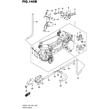 THROTTLE BODY (SV650L7 E33)