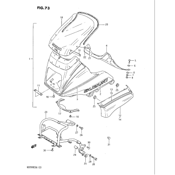 COWLING (GS550ES3/ESE)