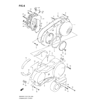 CRANKCASE COVER (MODEL K7/K8)