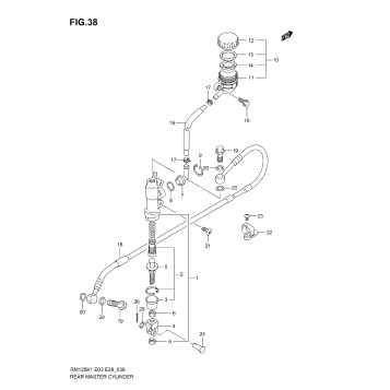 REAR MASTER CYLINDER (MODEL K1/K2)