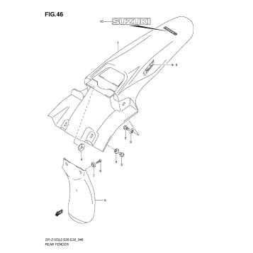REAR FENDER (DR-Z125 E33)
