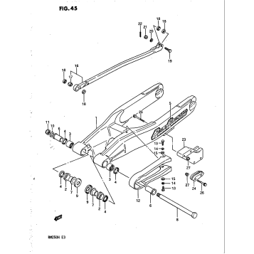 REAR SWINGING ARM (MODEL G)