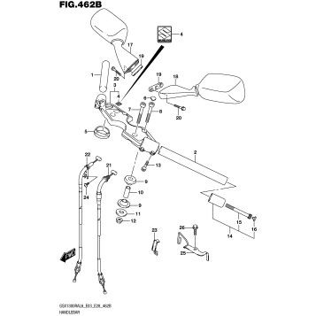 HANDLEBAR (GSX1300RAL6 E28)