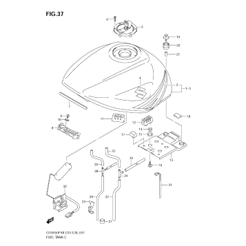 FUEL TANK (MODEL K8)