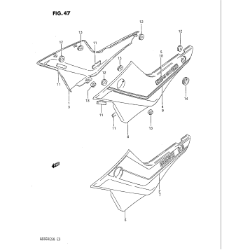 FRAME COVER (GS550ESF/ESG)