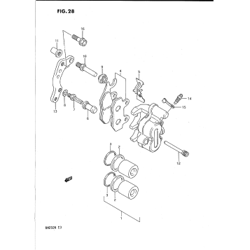 FRONT CALIPER (MODEL K/L)