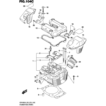 CYLINDER HEAD (FRONT) (VZR1800BZL9 E28)