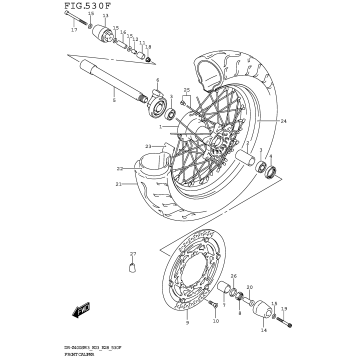FRONT WHEEL (DR-Z400SMM3 E33)