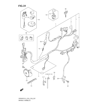 WIRING HARNESS (DR200SEL3 E33)