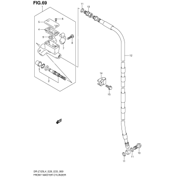 FRONT MASTER CYLINDER (DR-Z125LL4 E33)