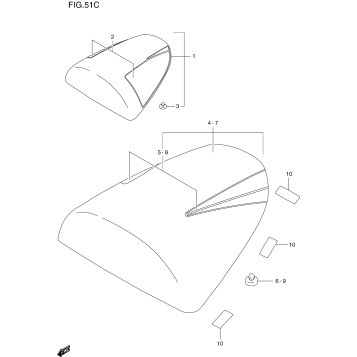 SEAT TAIL BOX (MODEL Y)