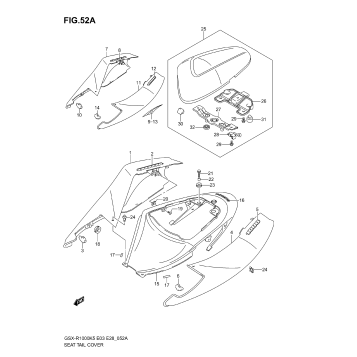SEAT TAIL COVER (MODEL K6)