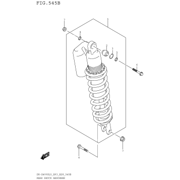 REAR SHOCK ABSORBER (DR-Z400SL5 E28)