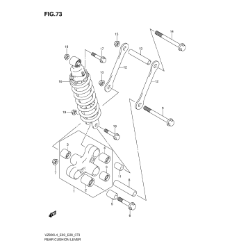 REAR CUSHION LEVER (VZ800L4 E33)