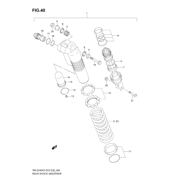 REAR SHOCK ABSORBER (MODEL K5)