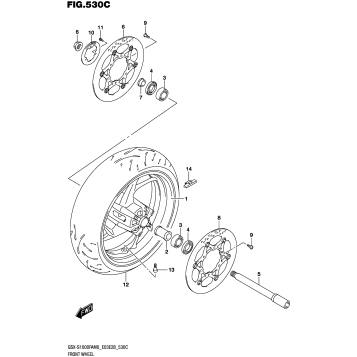 FRONT WHEEL (E28)