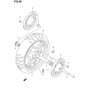 FRONT WHEEL (AN650K3)