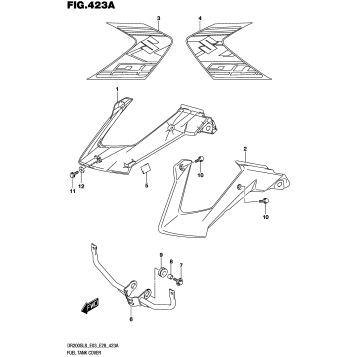 FUEL TANK COVER (30H)