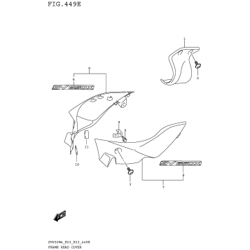 FRAME HEAD COVER (SV650XAM4 E28)