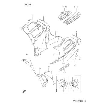 UNDER COWLING BODY (RF900RR/RS)