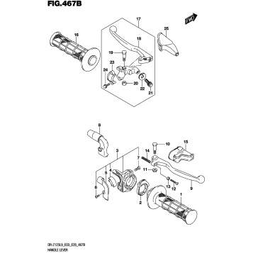 HANDLE LEVER (DR-Z125LL9 E03)