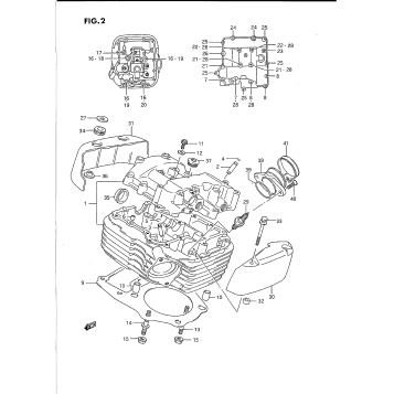 CYLINDER HEAD (REAR)