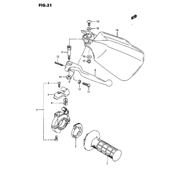 RIGHT KNUCKLE COVER (MODEL K/L/M)