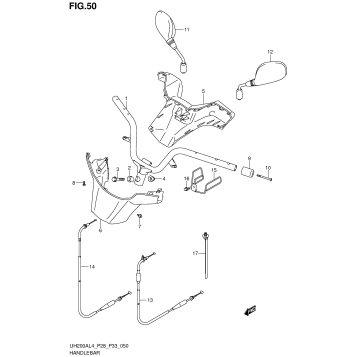 HANDLEBAR (UH200AL4 P33)