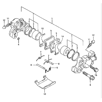 REAR CALIPER (MODEL R/S)