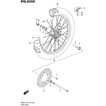 FRONT WHEEL (RM85LL5 P28)
