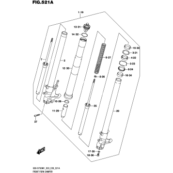 FRONT FORK DAMPER (GSX-S750,GSX-S750A)