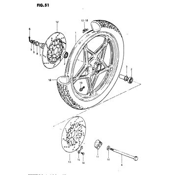FRONT WHEEL (MODEL X)