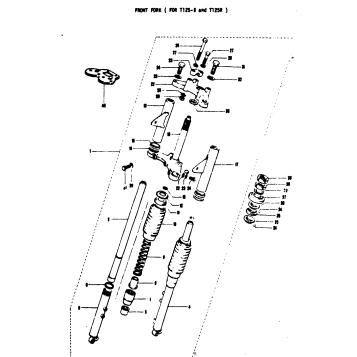 FRONT FORK (FOR T125-Z AND T125R)
