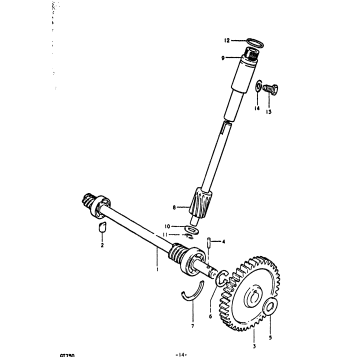 WATER PUMP - DRIVESHAFT