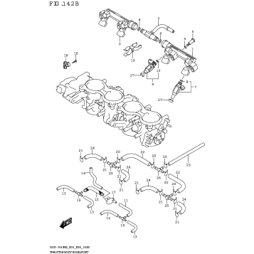 THROTTLE BODY HOSE/JOINT (E33)