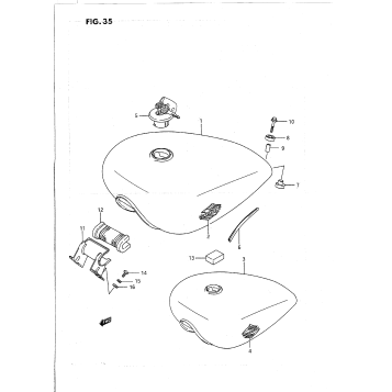 FUEL TANK (MODEL H/J)