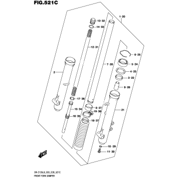 FRONT FORK DAMPER (DR-Z125LL8 E28)