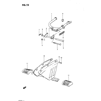 CENTER STAND-FOOTREST