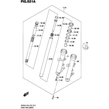 FRONT FORK DAMPER (SV650L9 E03)