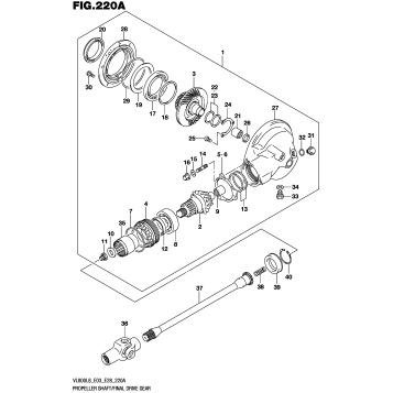 PROPELLER SHAFT/FINAL DRIVE GEAR